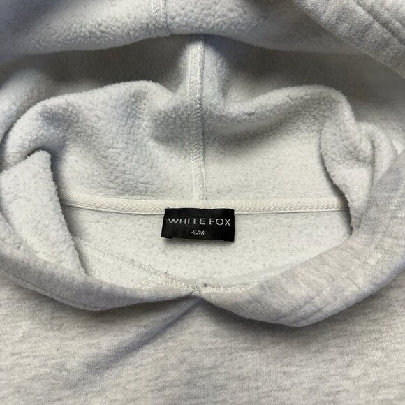White Fox Volume 3 Hoodie Sweatshirt Womens S/M Heather Lite Gray - Picture 7 of 10